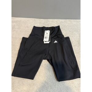 Adidas Women's XS Aeroready Tight Fit Super High Rise 3/4 Style Training Pants